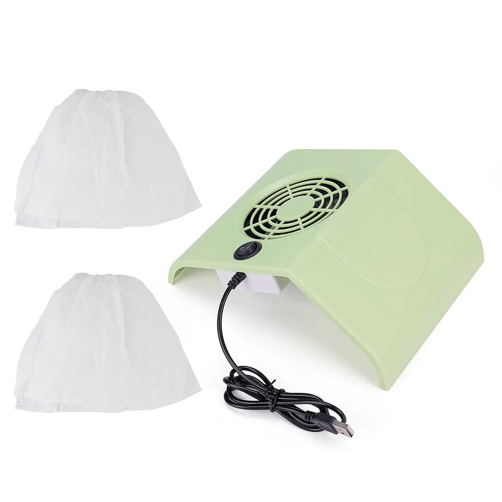 Portable USB Nail Dust Collector 24W Manicure Vacuum Extractor - 21
