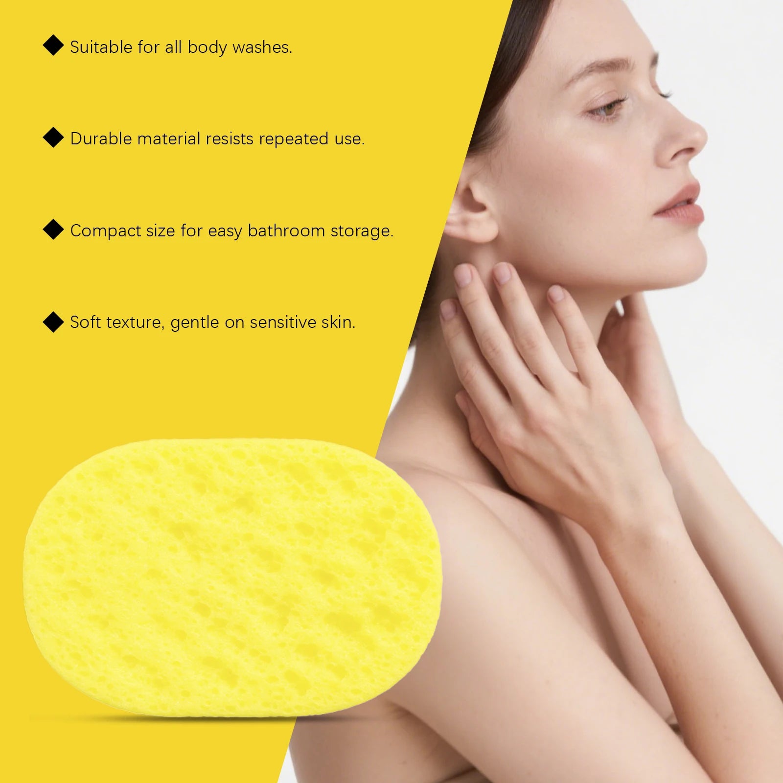 Citronella & Lemongrass Exfoliating Bath Sponge for Daily Skin Cleansing - 11