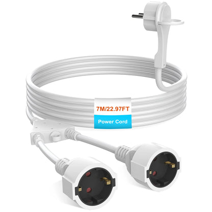 Heavy Duty EU Extension Cord - 4000W Waterproof Power Socket for Home