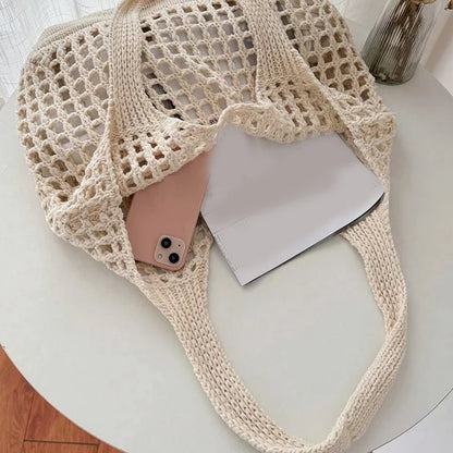 Luxury Crochet Hollow Beach Tote