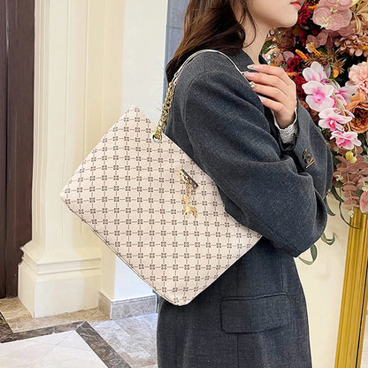 Luxury Vintage PU Tote Bag