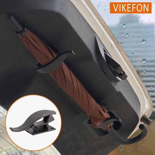 2PCS Car Trunk Umbrella & Grocery Hooks - Universal Organizer Clip