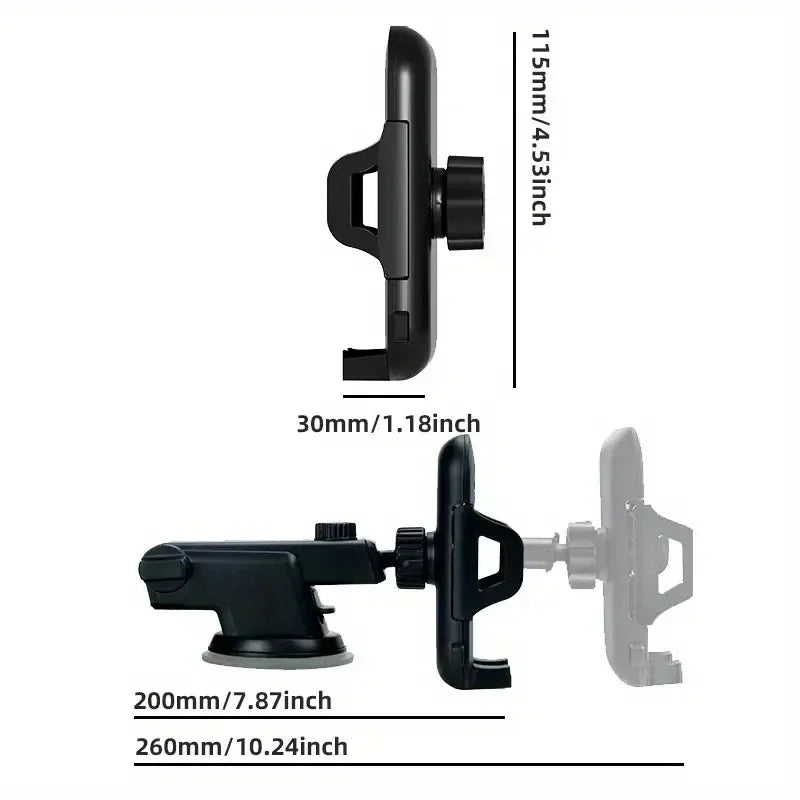 Universal Gravity Car Phone Holder - Dashboard & Windshield Mount