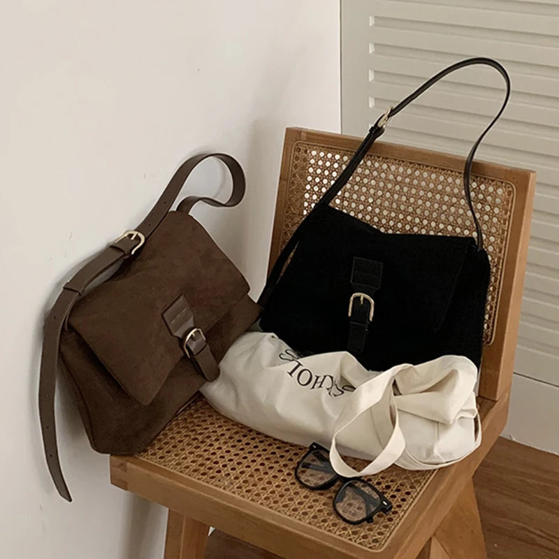 Luxury Matte Leather Tote Bag