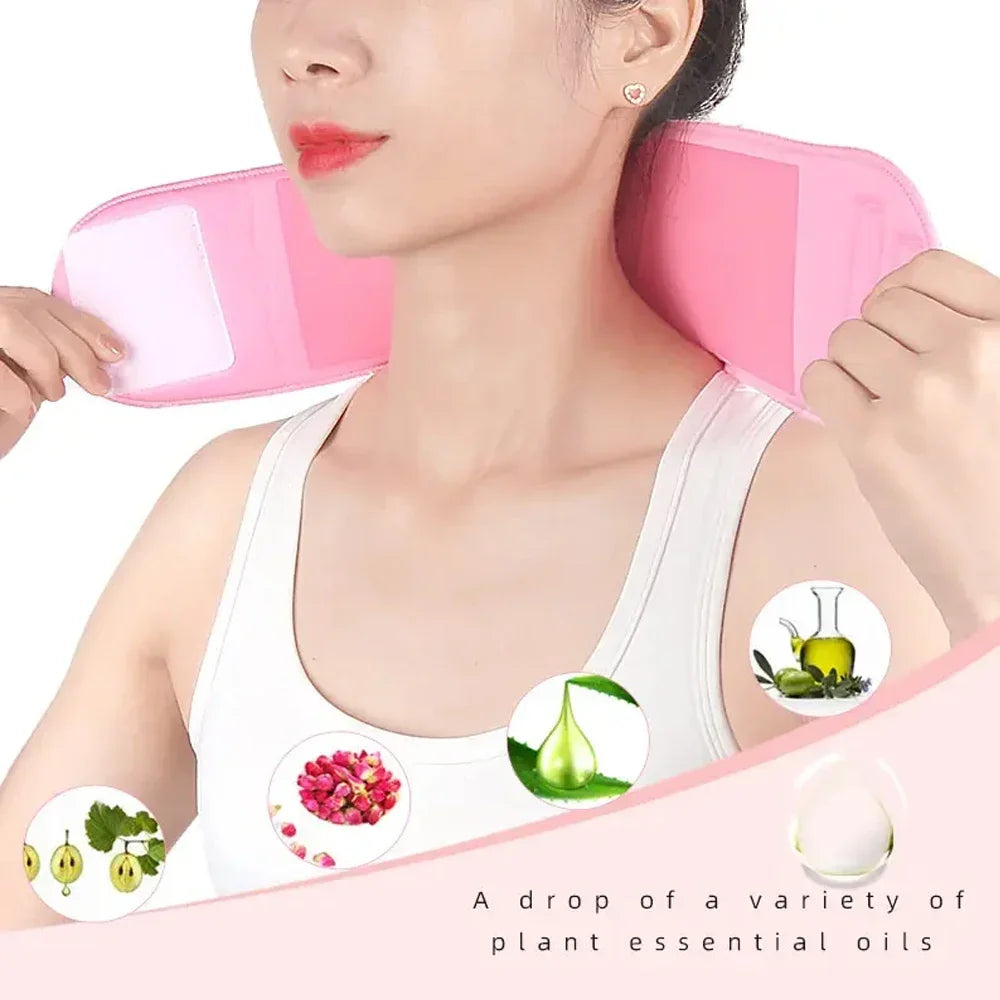 Silicone Moisturizing Neck Wrap – Anti-Wrinkle Reusable Gel Spa Neck Mask - 3
