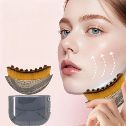 Lymphatic Drainage Face Massage Brush for Facial Contouring & Depuffing