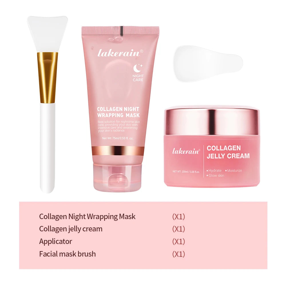 Overnight Collagen Wrapping Mask - Hydrating Peel-Off Facial Gel - 52