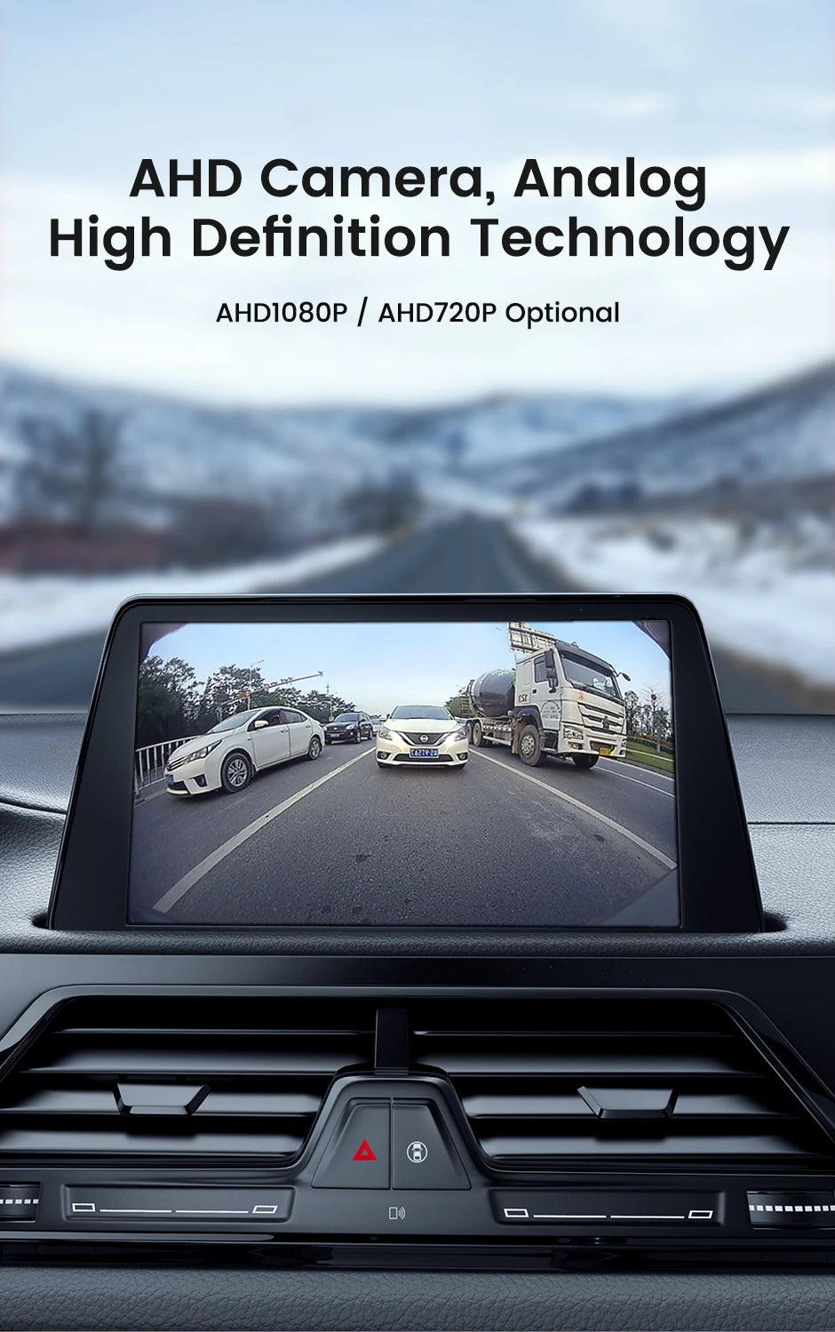 Full HD 1080P Car Rear View Camera - 170° Wide Angle Night Vision Backup Cam - 14