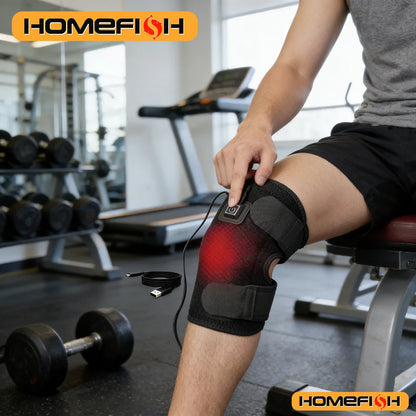 USB Heated Knee Pad - Adjustable Warming Brace for Pain Relief