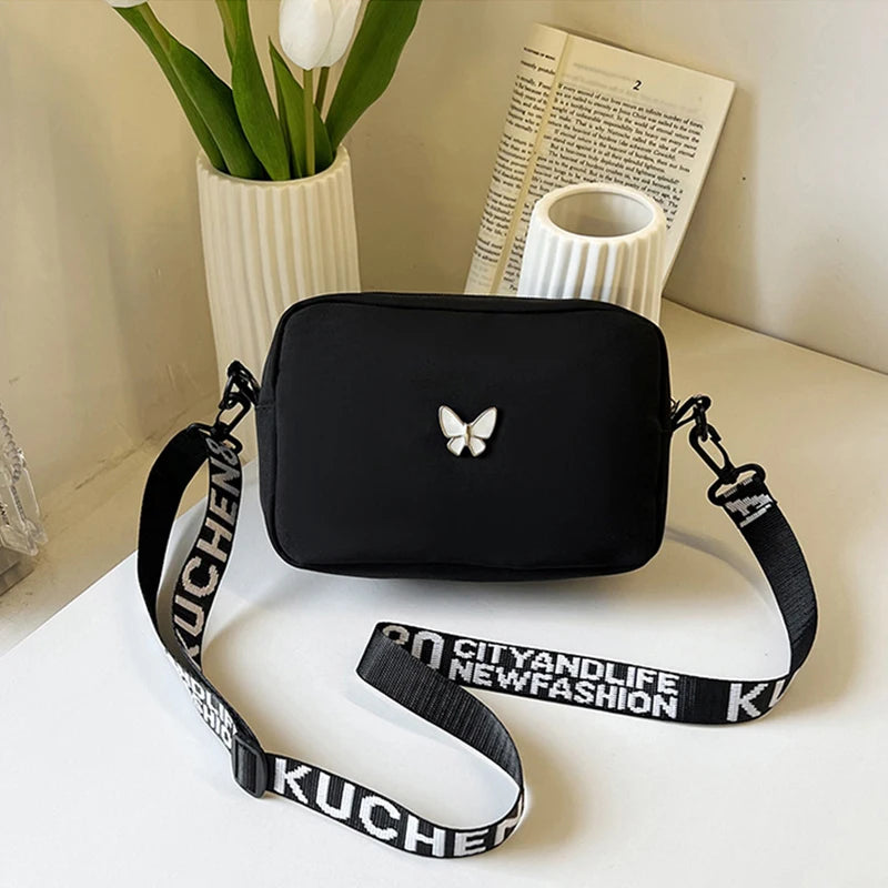 Luxury Quilted Nylon Crossbody Bag