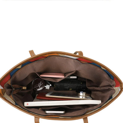 Luxury Vintage Leather Commuter Tote