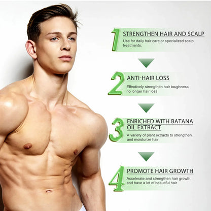 Pure Batana Oil for Hair Growth, Scalp Nourishment & Frizz Control