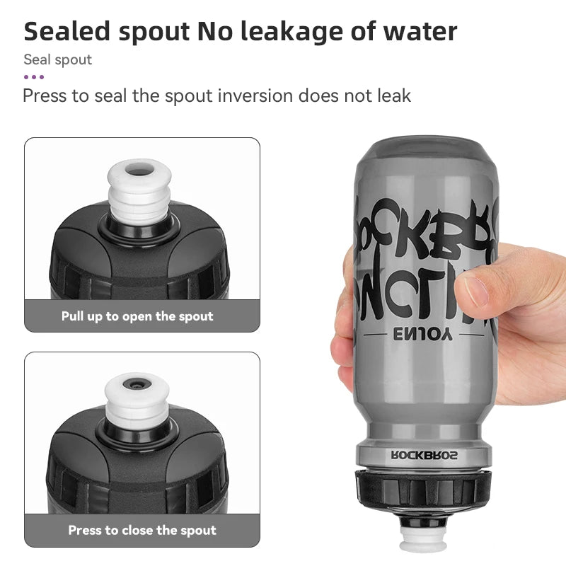 600ml Squeeze Sports Water Bottle - Leak-Proof Cycling & Fitness Bottle