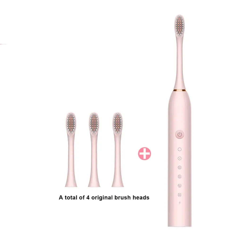 Rechargeable Electric Toothbrush for Adults IPX7 Waterproof 6 Modes