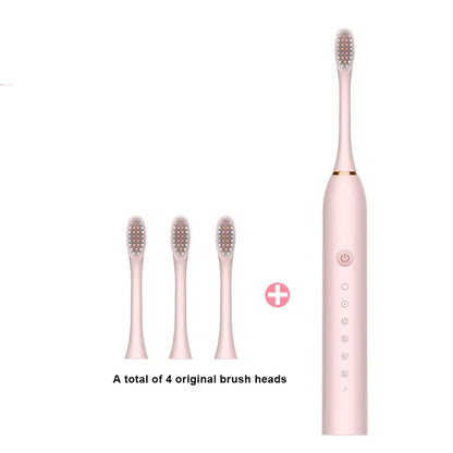 Rechargeable Electric Toothbrush for Adults IPX7 Waterproof 6 Modes