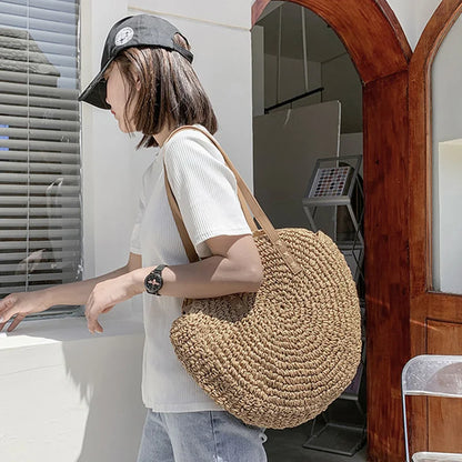 Luxury Woven Summer Straw Tote