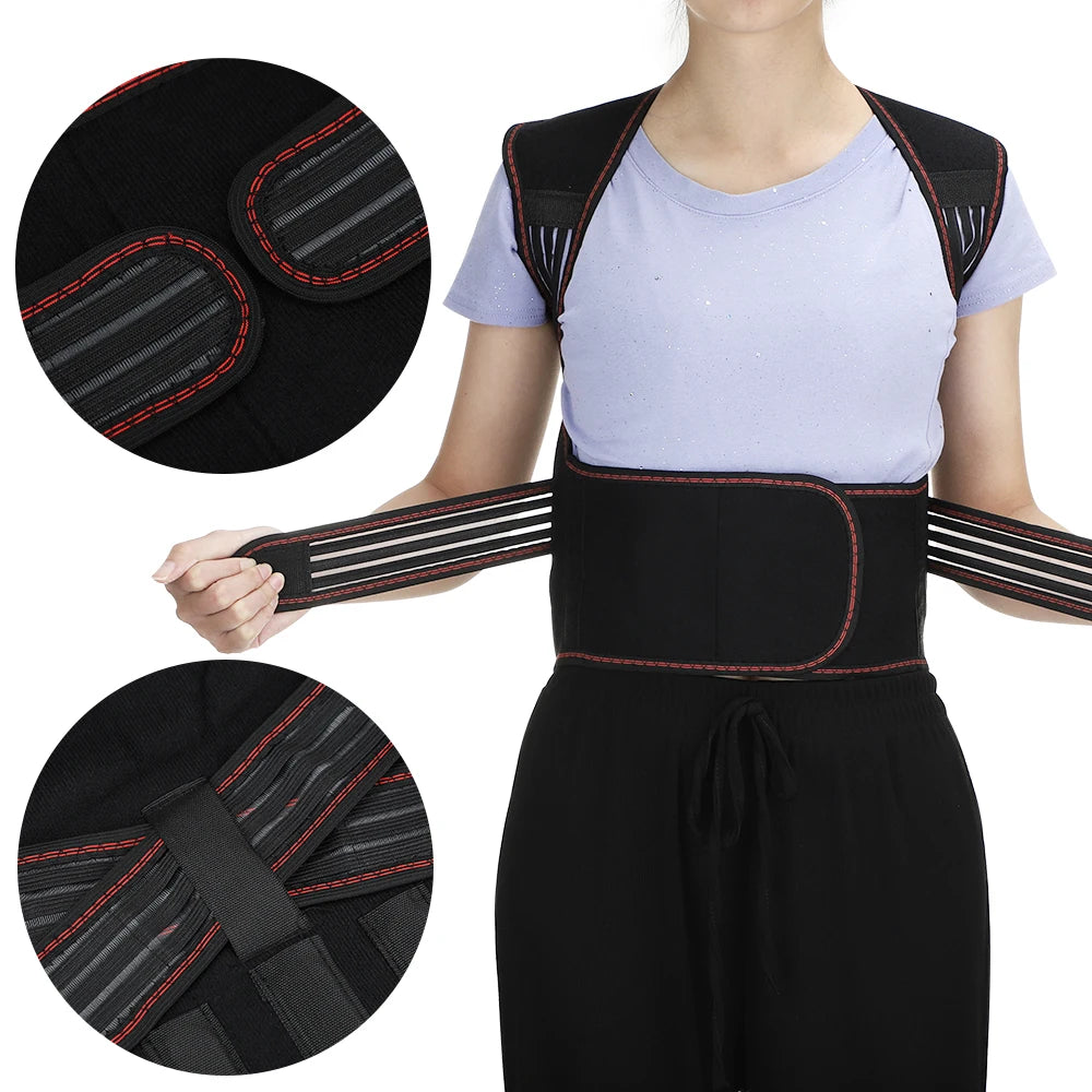 Self-Heating Tourmaline Magnetic Back & Waist Support Brace for Pain Relief - 22