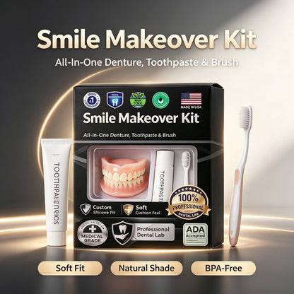 Moldable Silicone Cosmetic Teeth Set - Temporary Instant Smile Veneers