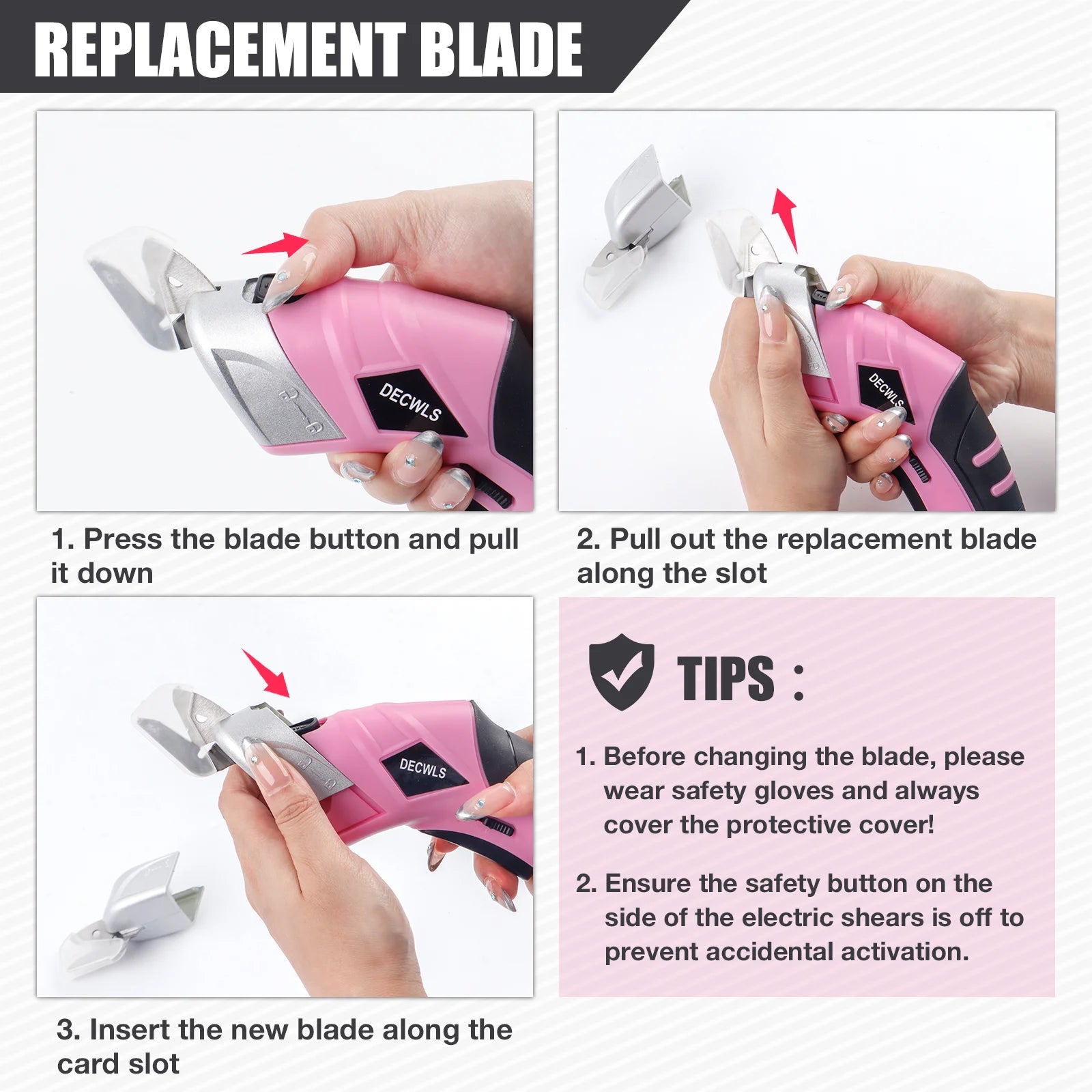 Cordless Electric Scissors for Fabric, Leather & Cardboard - Rechargeable Craft Cutter - 9