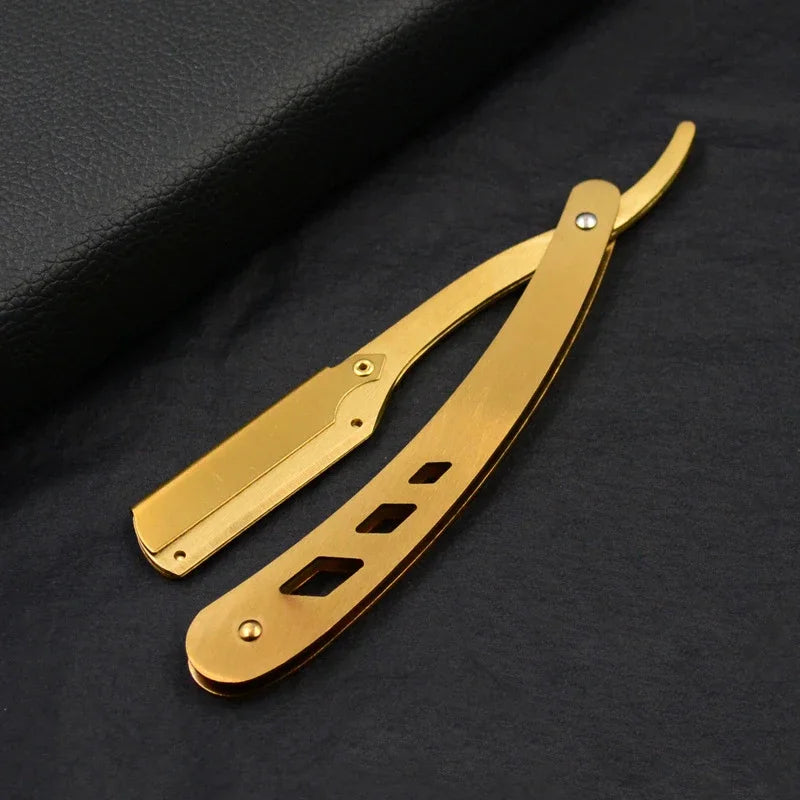 Professional Stainless Steel Folding Straight Razor for Men and Women - 14