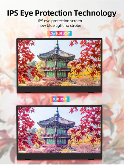 15.6" Full HD 1080P Portable Monitor - IPS Ultra-Slim Gaming Display