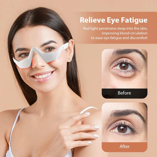 EMS Red Light Therapy Under Eye Massager for Wrinkles & Dark Circles