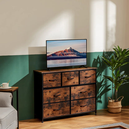 7-Drawer Fabric Dresser Organizer - Sturdy Storage Chest for Bedroom