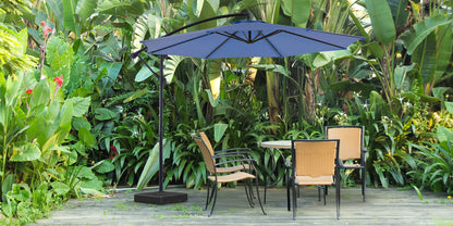 10ft Cantilever Patio Umbrella - Outdoor UV-Resistant Offset Shade