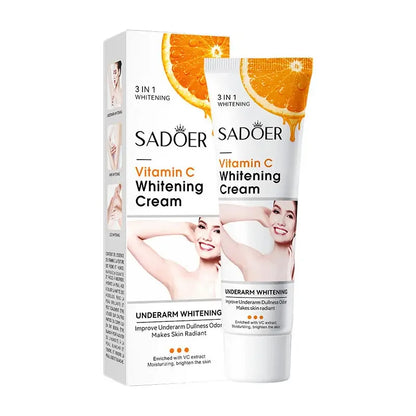 Vitamin C Brightening Cream for Dark Spots, Underarms, Elbows and Knees