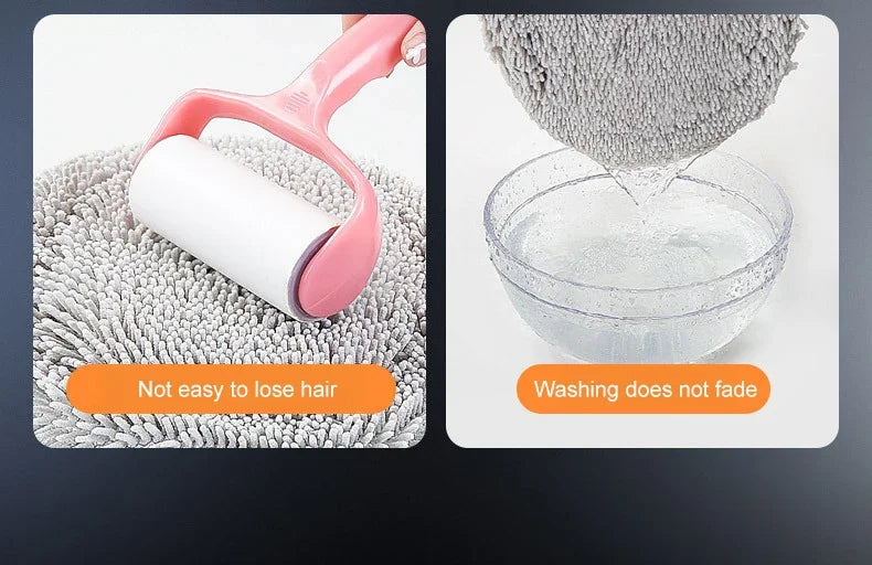 Telescopic Car Wash Mop with 15° Curved Handle & Microfiber Brush