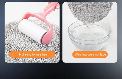 Telescopic Car Wash Mop with 15° Curved Handle & Microfiber Brush