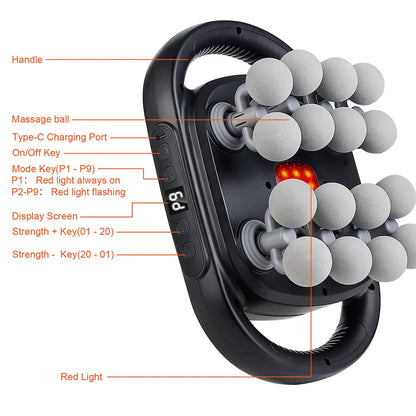 16-Head Deep Tissue Massager