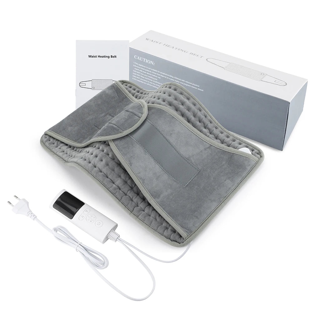 Electric Heating Waist Belt - Adjustable Lumbar & Back Pain Relief Thermal Pad - 20