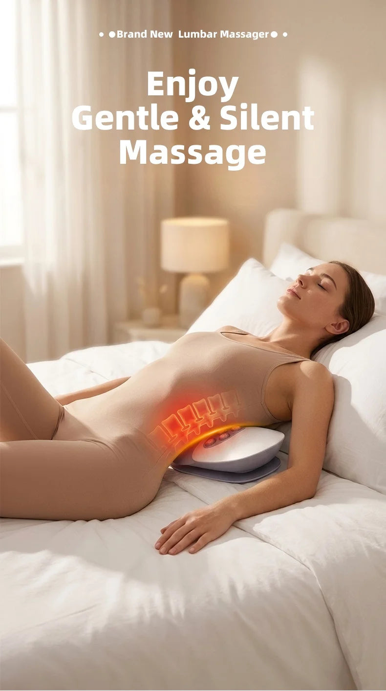 Electric Lumbar Traction & Massage Device for Lower Back Pain Relief - 7