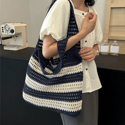 Luxury Aesthetic Knitted Tote