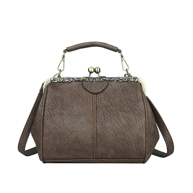 Luxury Vintage Alligator Kiss-Lock Bag