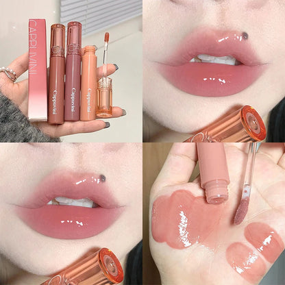 Gummy Jelly Mirror Water Gloss Lip Glaze - Hydrating Tinted Lipstick