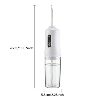 Portable Cordless Water Dental Flosser - USB Rechargeable Teeth Cleaning Tool