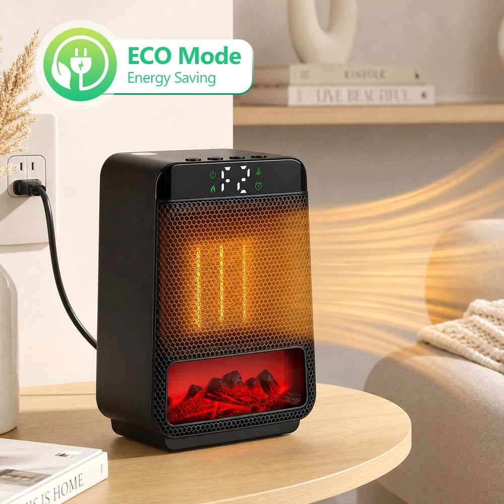 Portable PTC Ceramic Electric Space Heater with LED Display and Timer