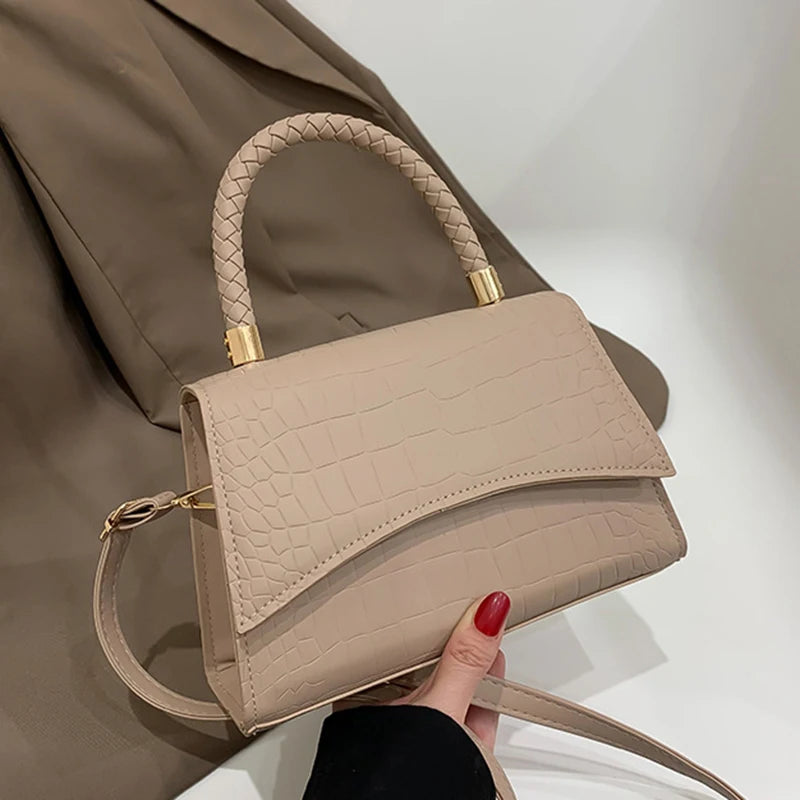 Luxury Retro Crocodile Square Bag