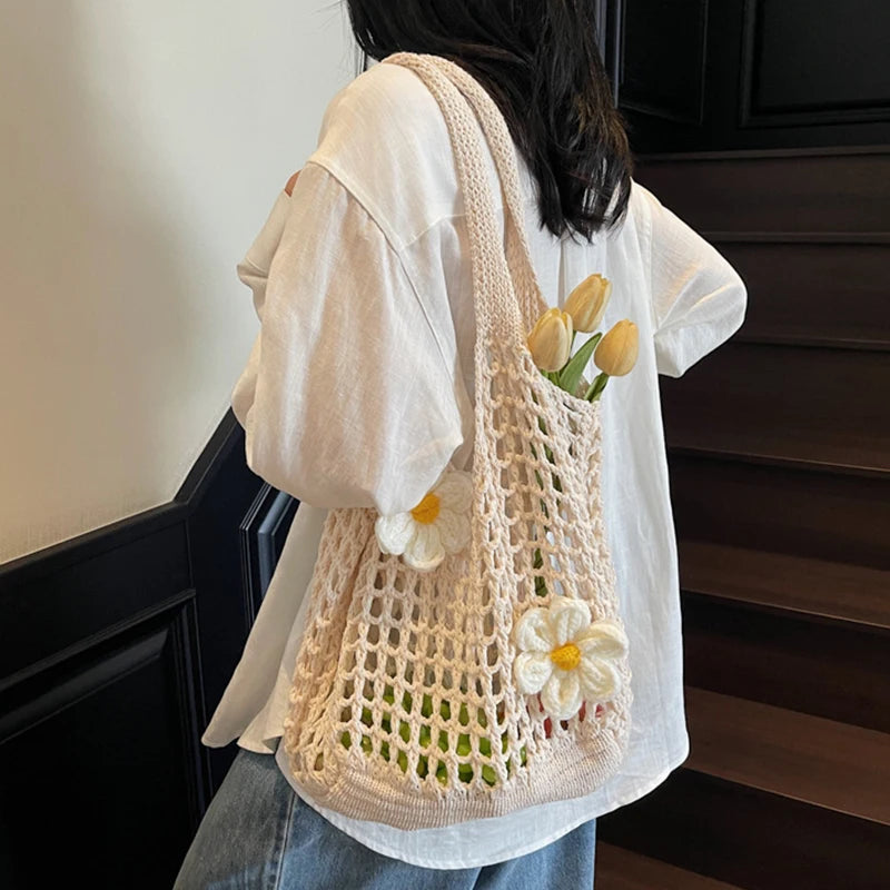Luxury Chic Knitted Tote Bag