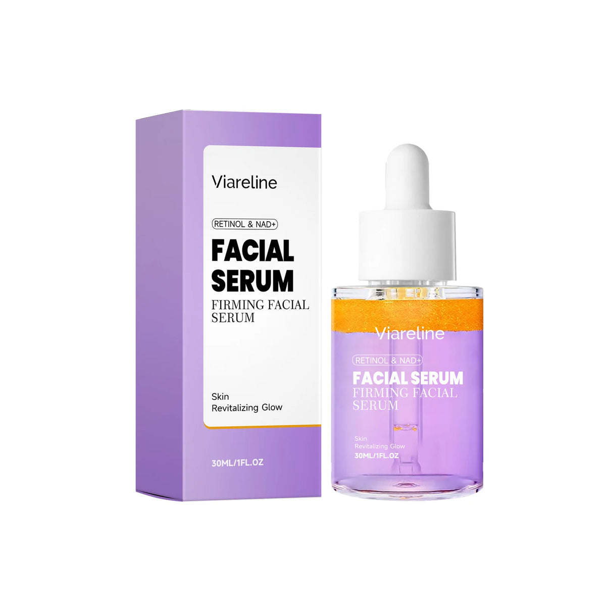 Retinol & NAD+ Firming Facial Serum - Anti-Aging Skin Lifting & Brightening Treatment
