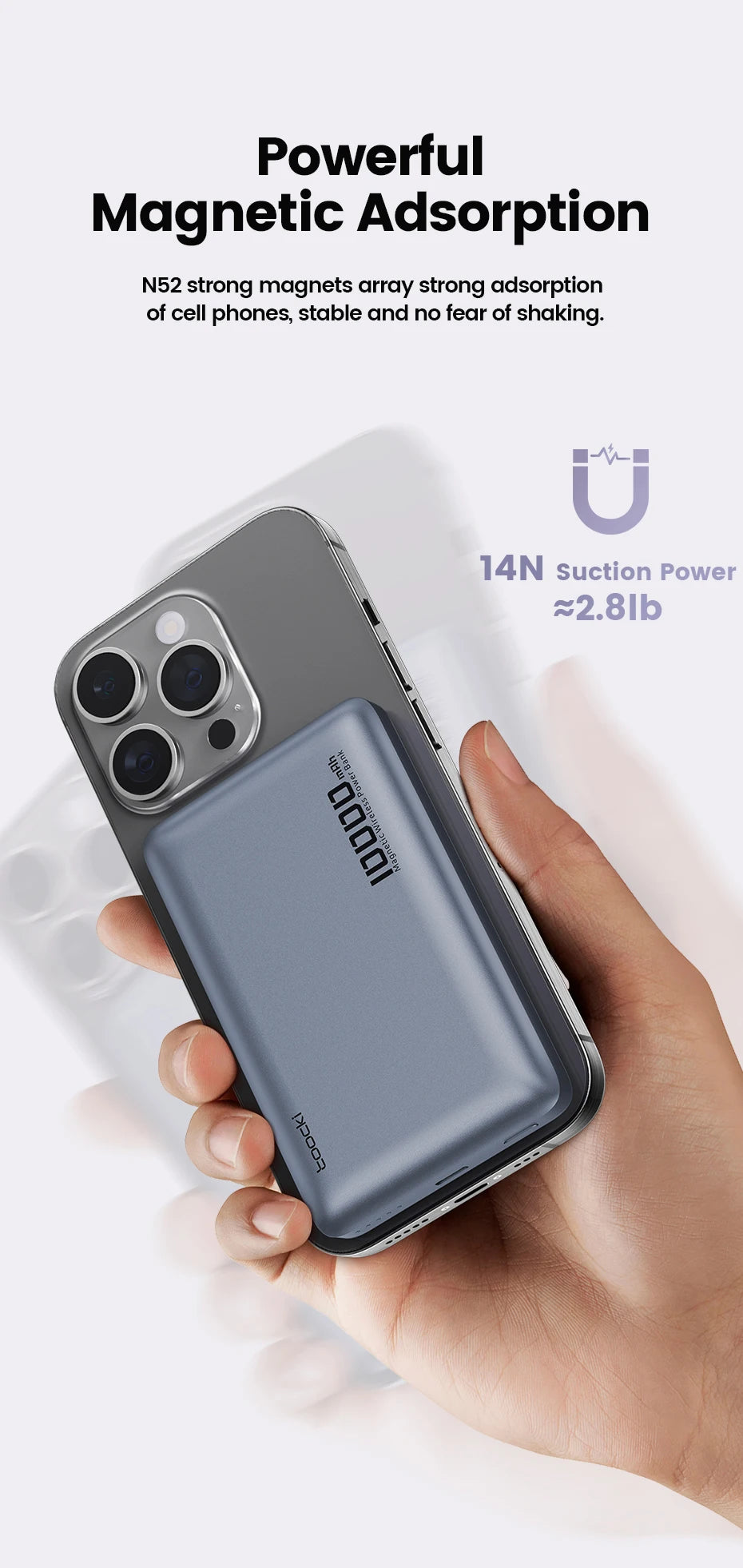 Magnetic Wireless Power Bank 10000mAh 20W Fast Charger for iPhone