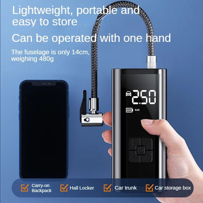150PSI Portable Tire Inflator & Air Pump