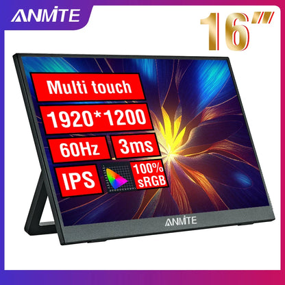 16-Inch Portable 1200P HDR Monitor - Touch/Non-Touch IPS Gaming Display