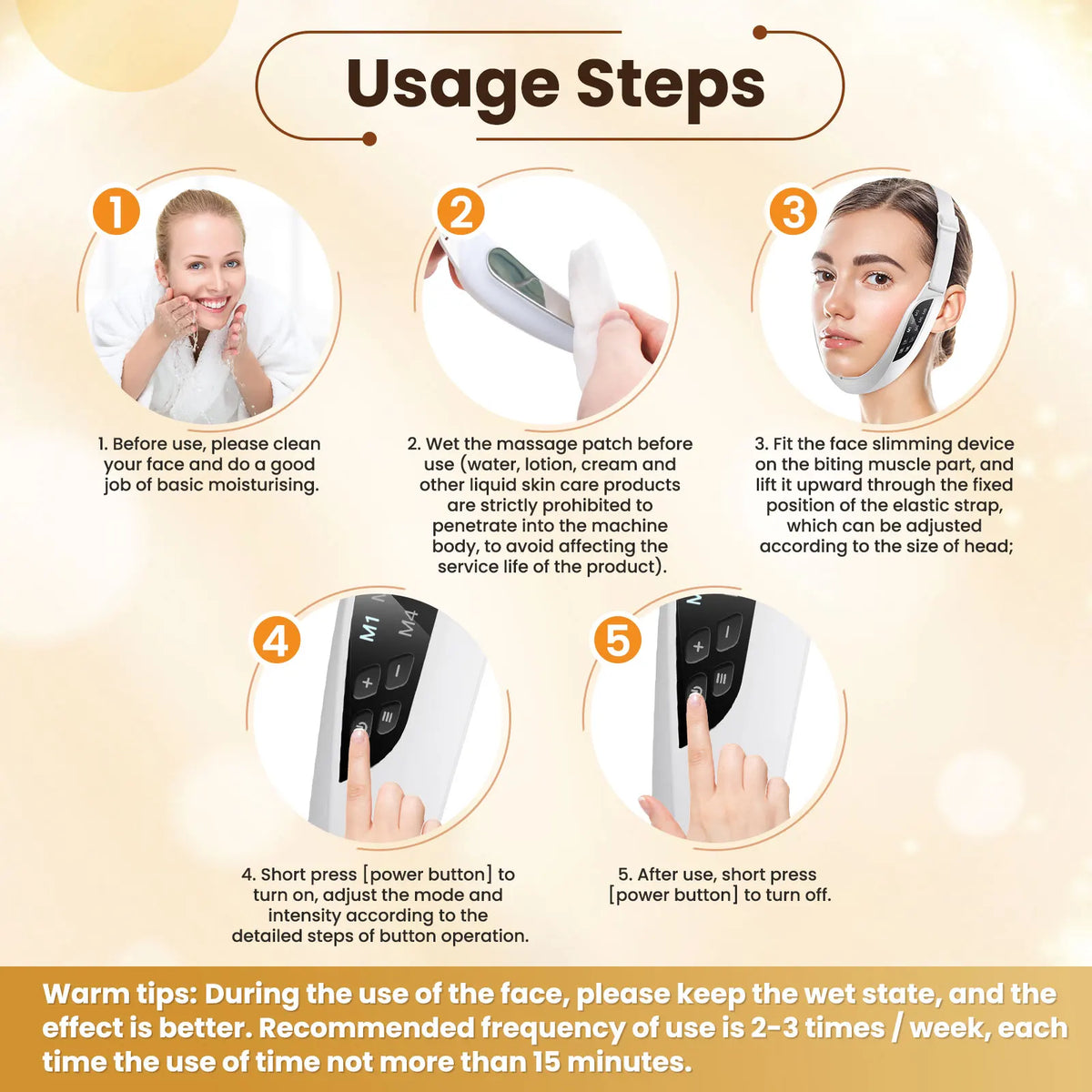 Electric V-Face Lifting Beauty Device Facial Firming Skin Care Massager