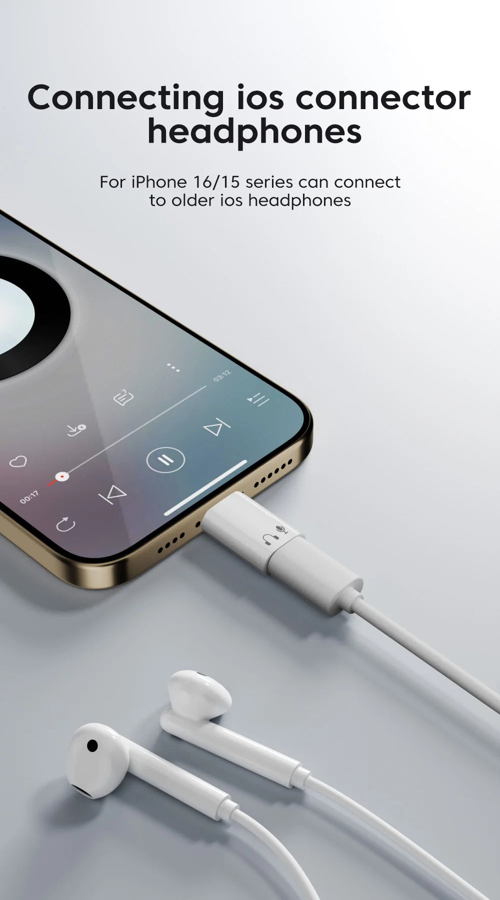 Lightning to USB-C Adapter - High-Speed Audio & Data Converter