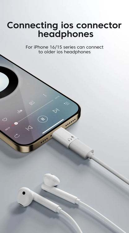 Lightning to USB-C Adapter - High-Speed Audio & Data Converter