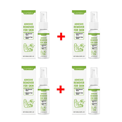 Gentle Adhesive Remover Spray for Skin - Painless Tape and Bandage Residue Cleaner