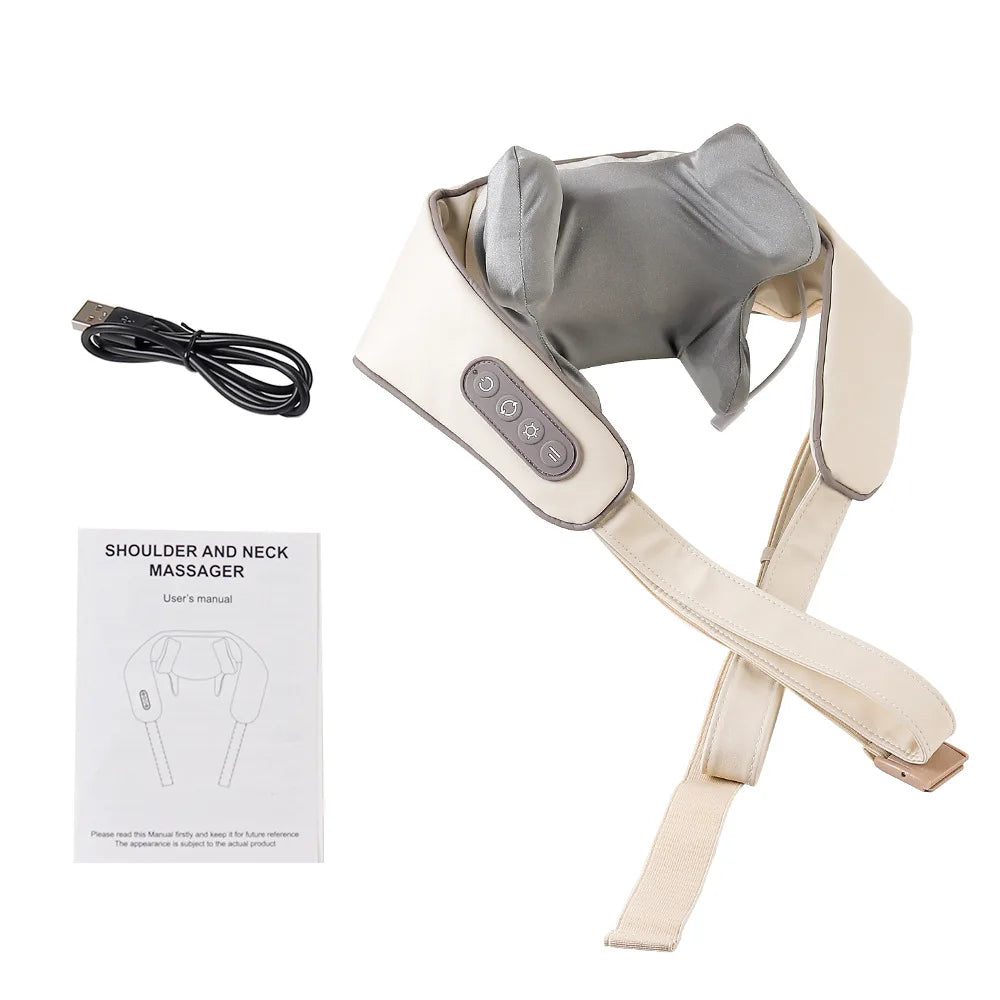Cordless 3D Neck & Shoulder Massager for Pain Relief